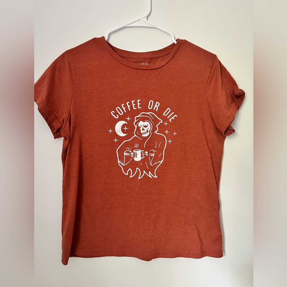🔸 SHEIN 🧡 Coffee or Die Tee 🔸